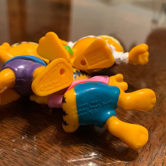 3 Garfield Cat Toy Figure 1978 1981 United Feat Synd Jim Davis Comic Vintage - Picture 3 of 5